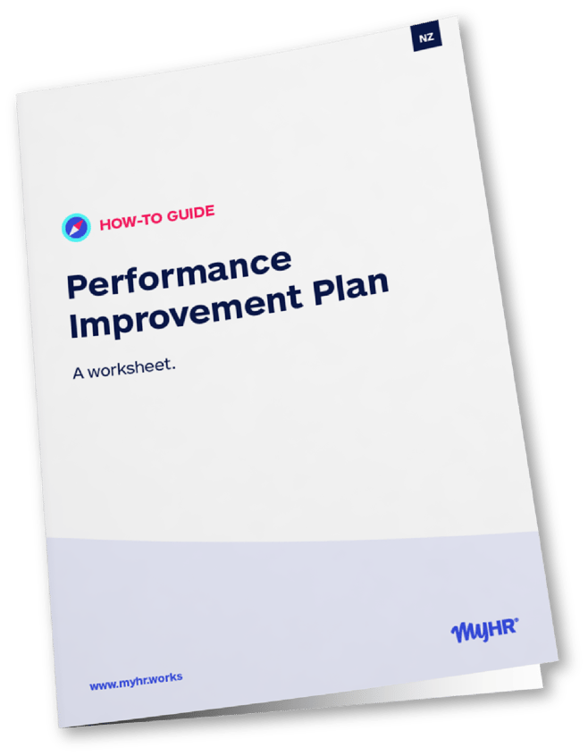 Performance Improvement Plan - MyHR NZ