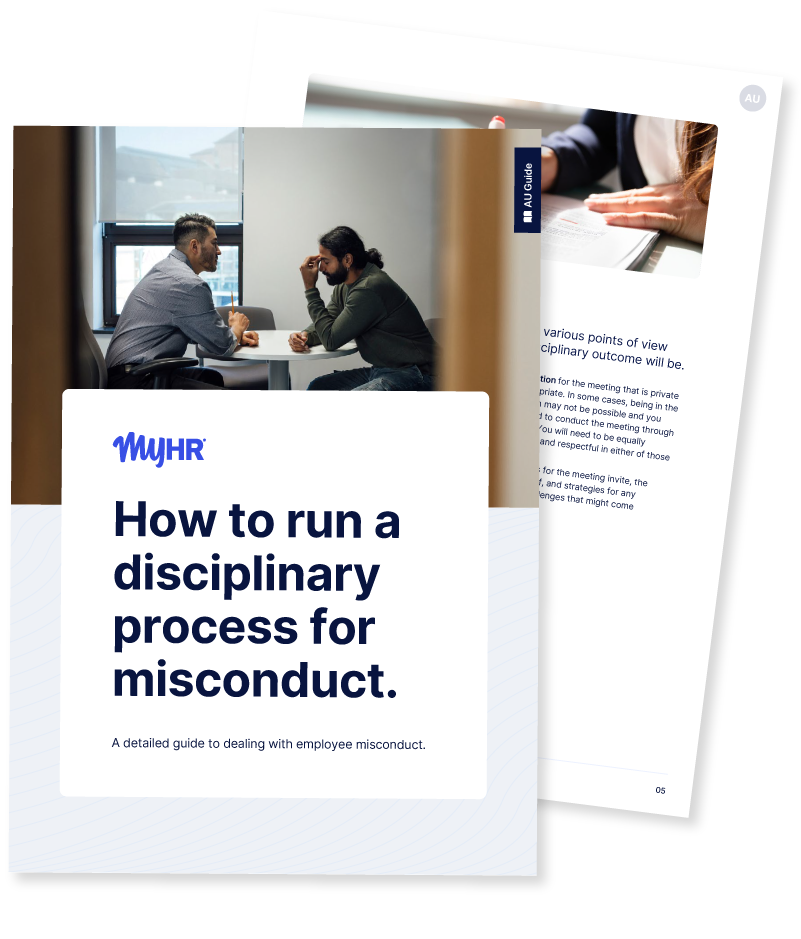 25-325 - MyHR - Disciplinary Process (AU)Landing Page Mockup