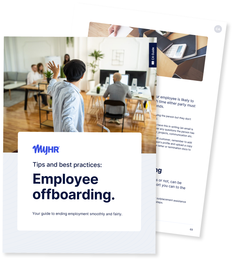Employee Offboarding Landing Page Mockup