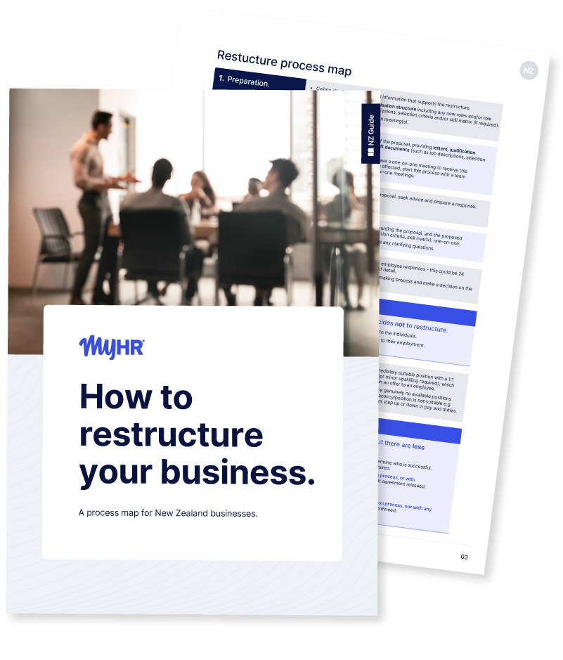 25-339 - MyHR - How to Restructure Your Business (NZ)Landing Page Mockup
