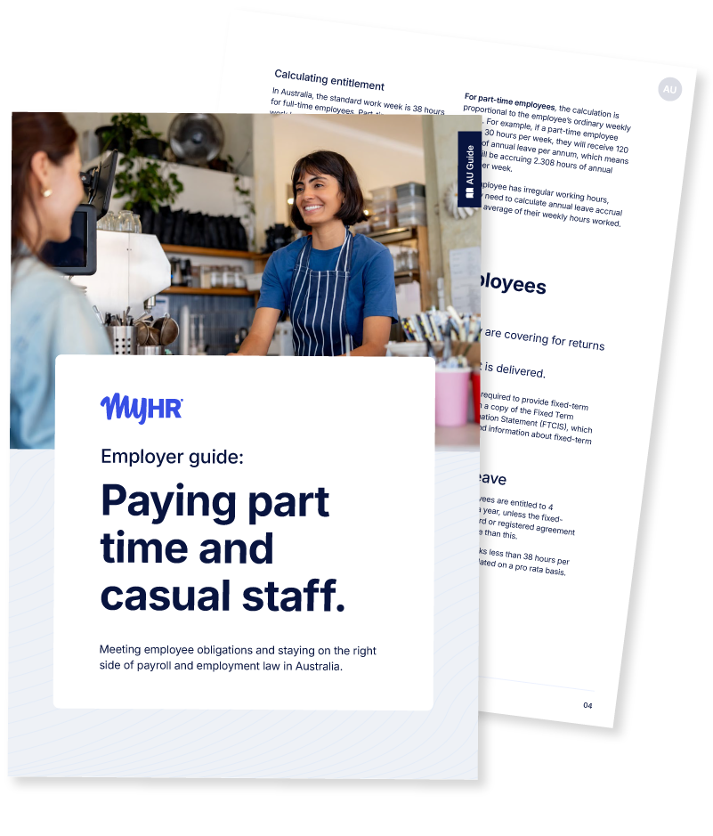 25-371 - MyHR - Paying part time and casual staff (AU)Landing Page Mockup