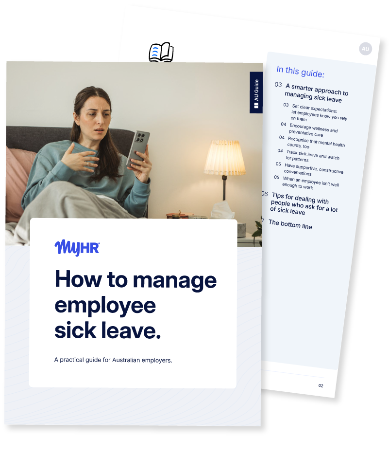 26-364 - MyHR - Managing Employee Sick Leave (AU)Landing Page Mockup